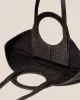 CALA S WINTER - Leather-trimmed Thick Textile Tote Bag sold by Hereu Studio