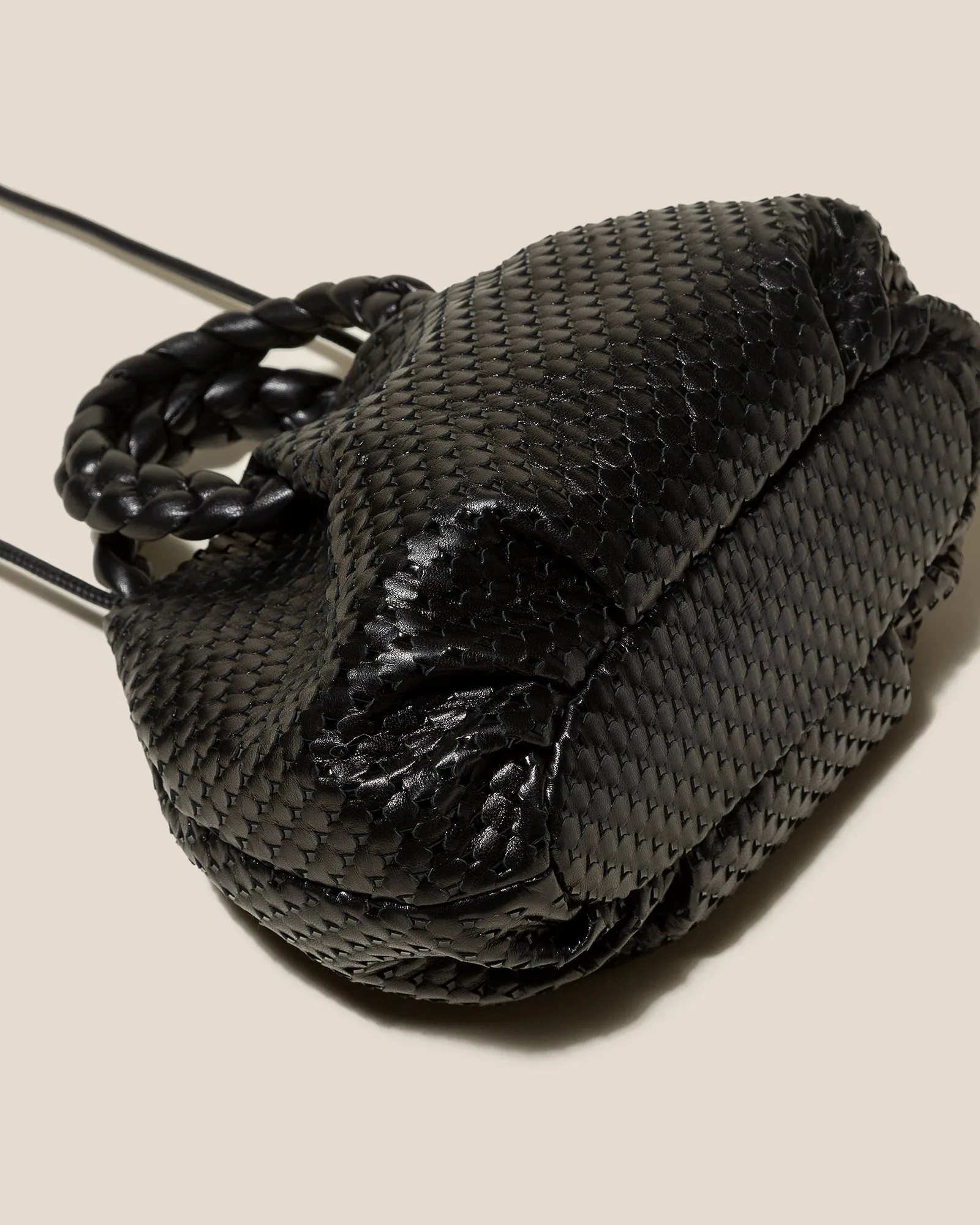 BOMBON M WOVEN - Plaited-handle Leather Crossbody Bag sold by Hereu Studio product image thumbnail 5