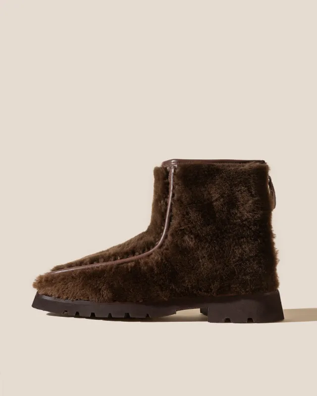 ARMENTA LOW ZIPPED - FOR ALL - Shearling Low-calf Back Zip Boot sold by Hereu Studio