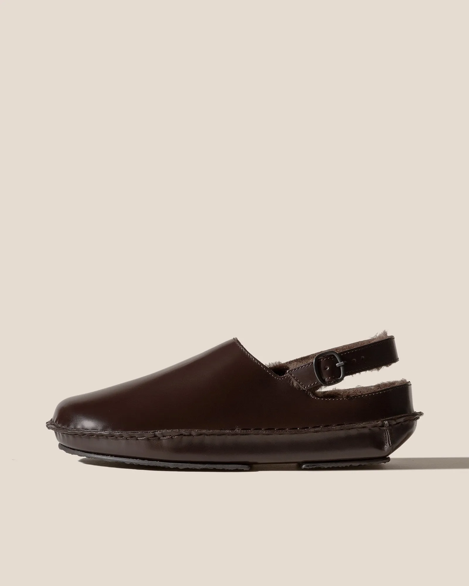 CARGOL SHEARLING - Men's Whipstitched Slingback Clog sold by Hereu Studio