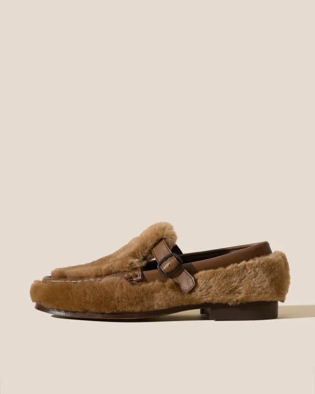 ALBER  SHEARLING - T-Bar Loafer sold by Hereu Studio