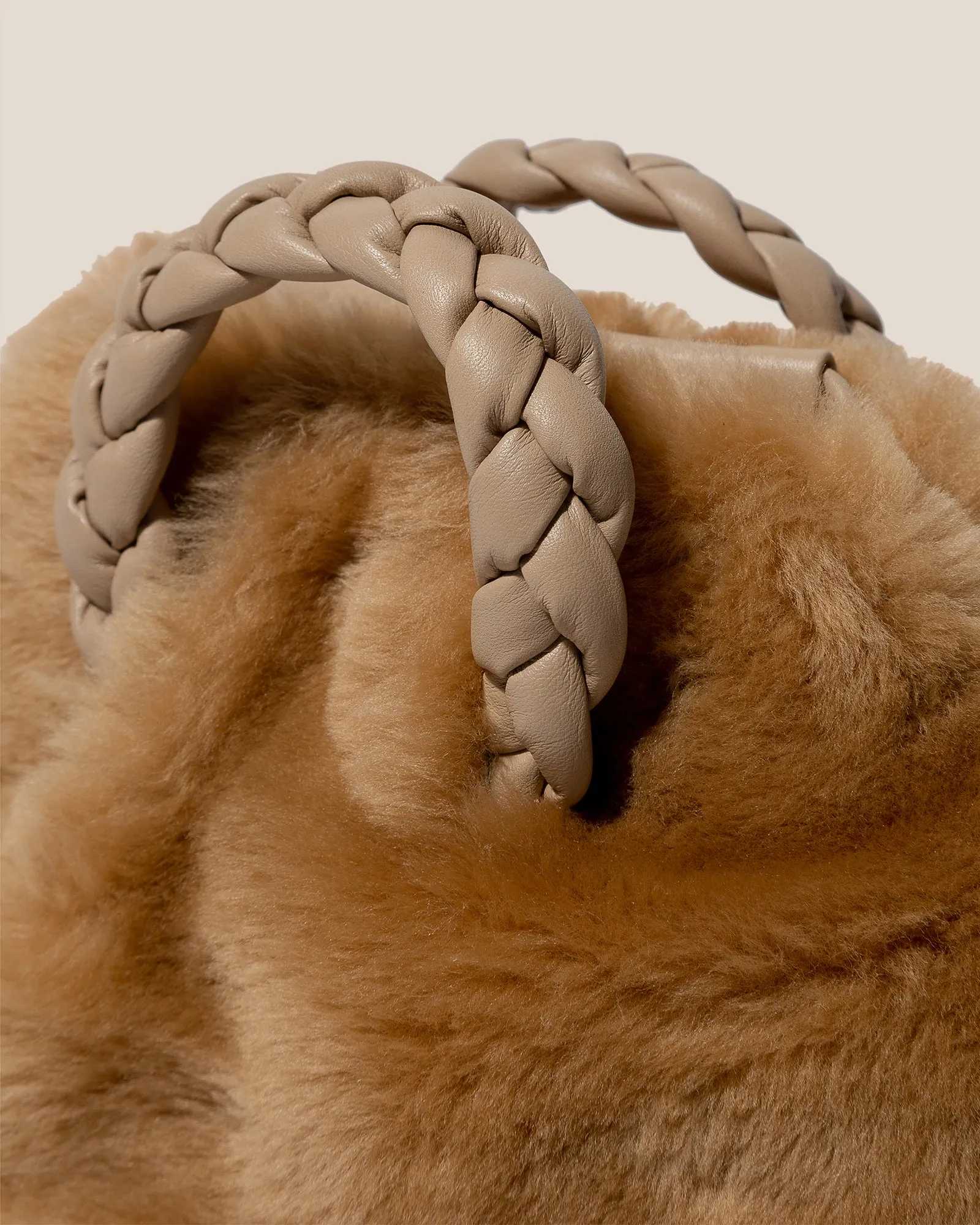 BOMBON SHEARLING - Small Plaited-handle Crossbody Bag sold by Hereu Studio product image thumbnail 3