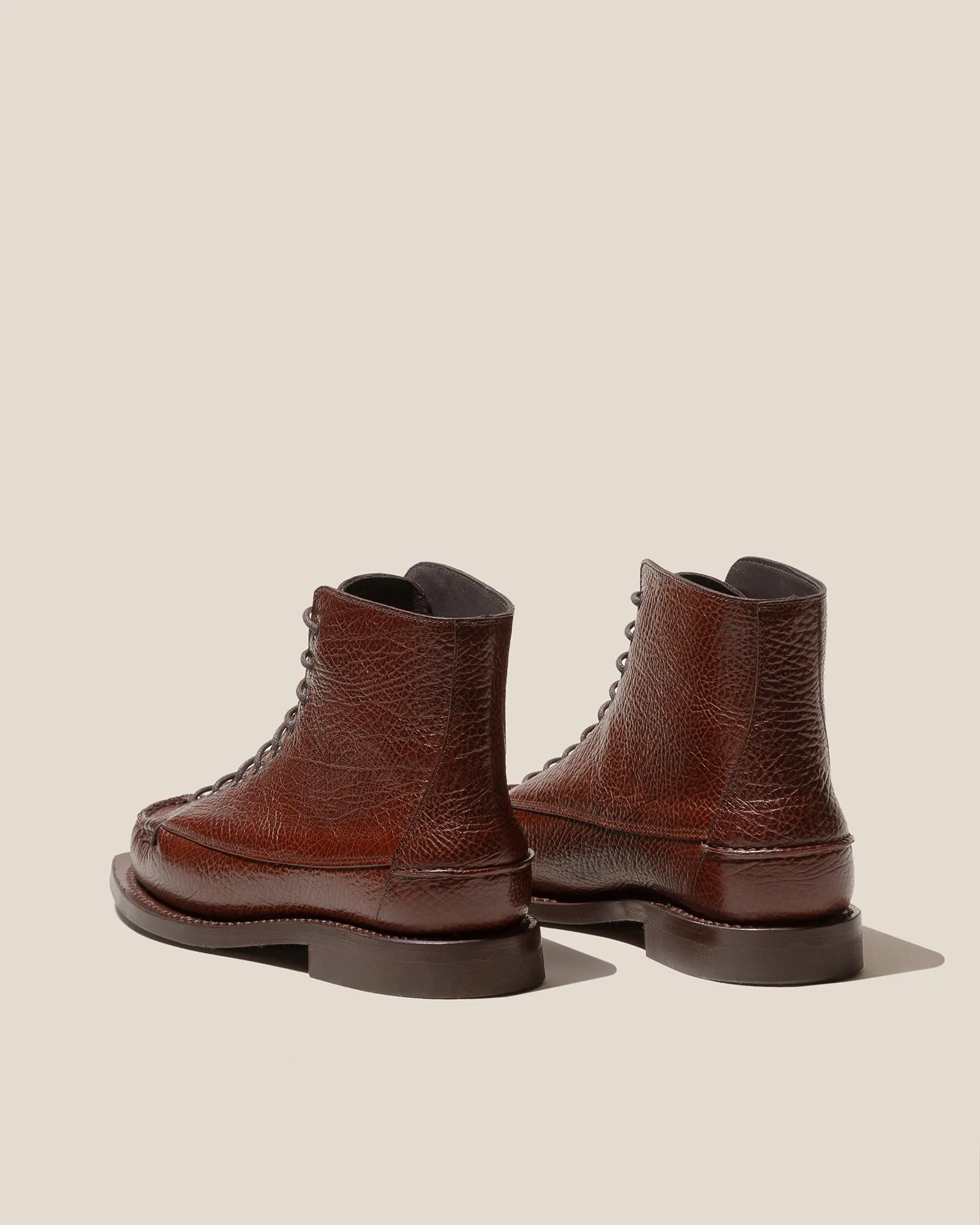 PRIEGO SQUARED BOOT GRAINY - Lace up Loafer sold by Hereu Studio product image thumbnail 3