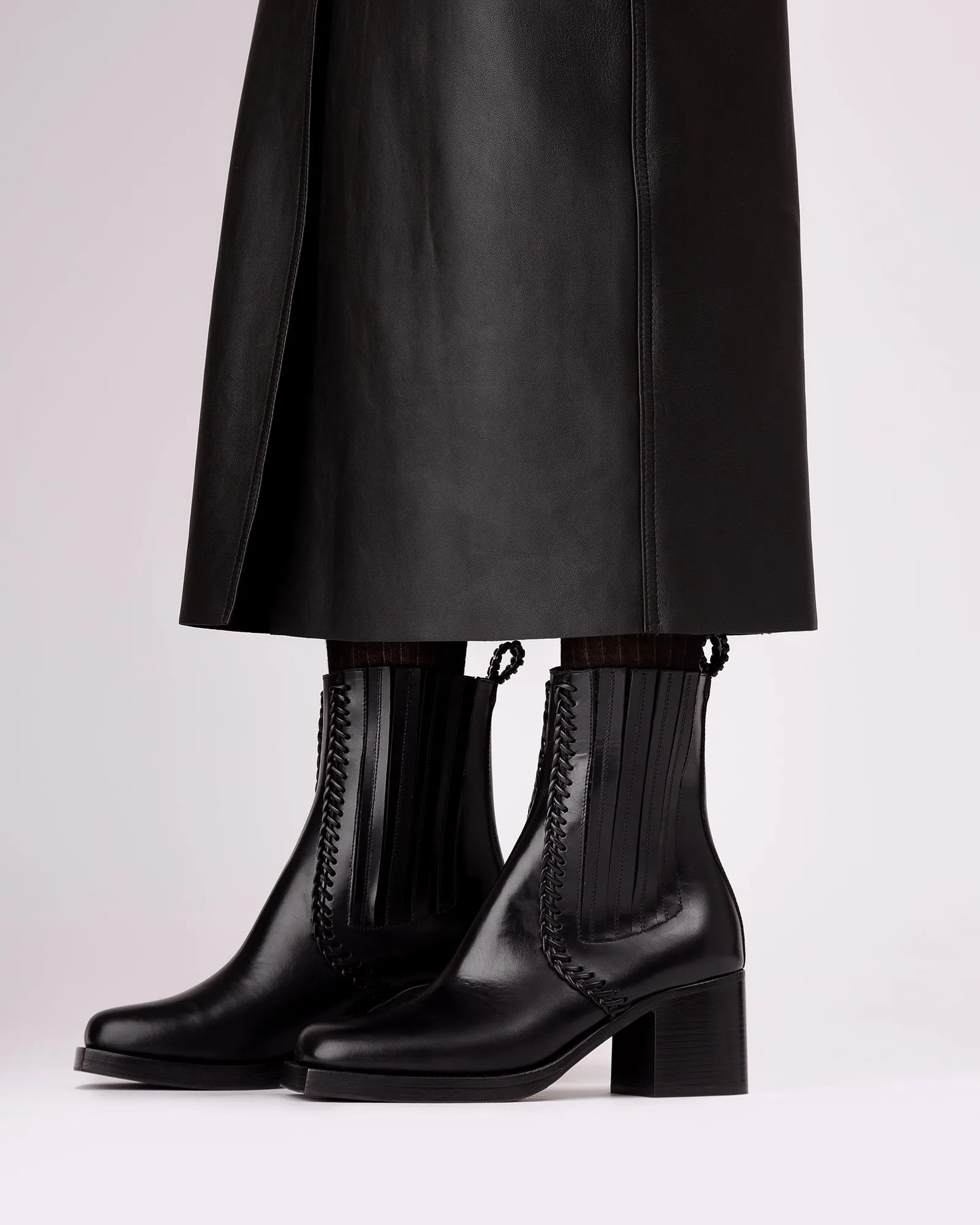 GALIDA VEG-TAN - Heeled Chelsea Boot sold by Hereu Studio product image thumbnail 2