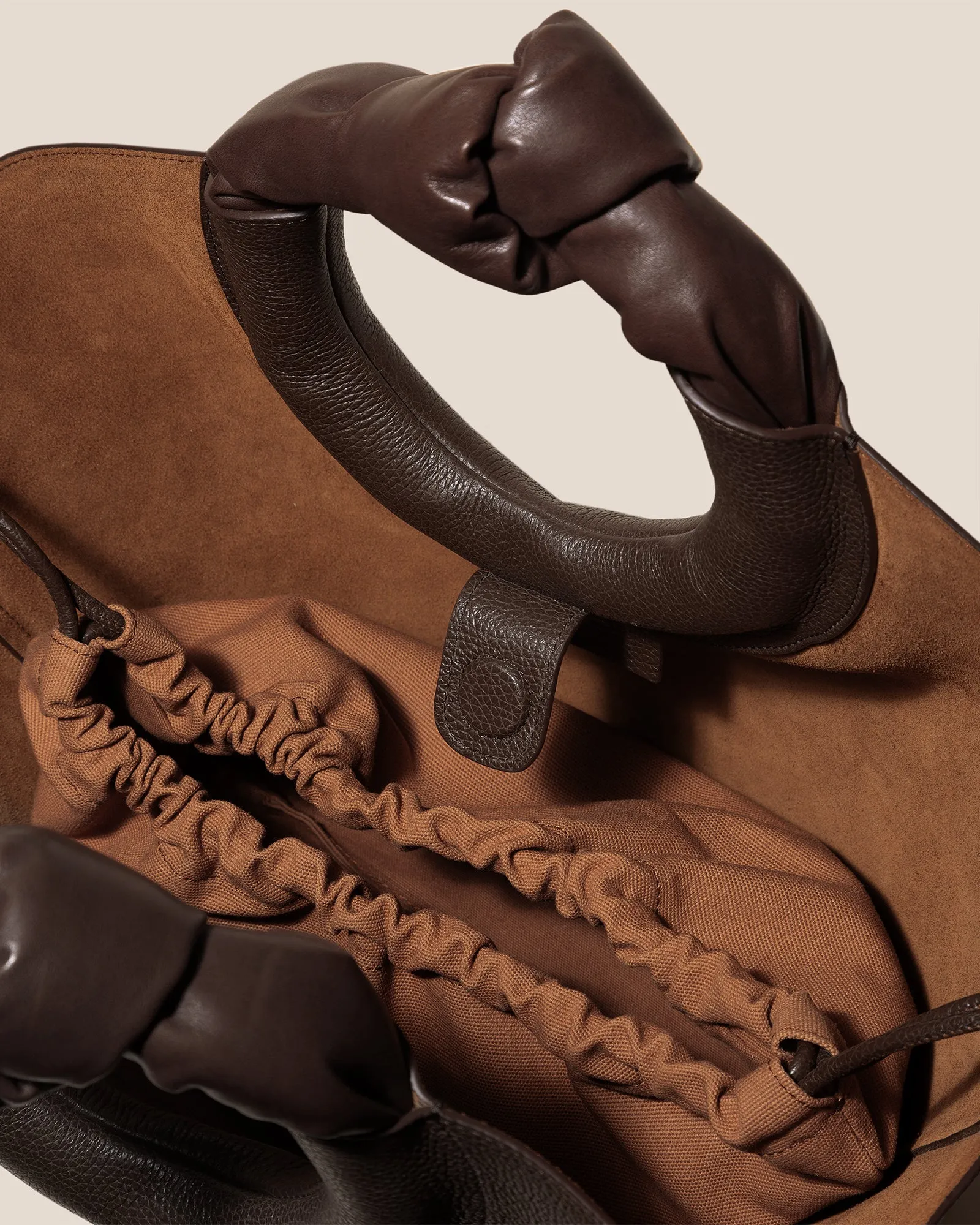 CASTELL GRAINY - Knotted-handle Leather Tote Bag sold by Hereu Studio product image thumbnail 2