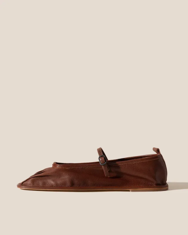 DANSA SUPPLE SHINY - Pleated-Toe Mary Jane Pump sold by Hereu Studio