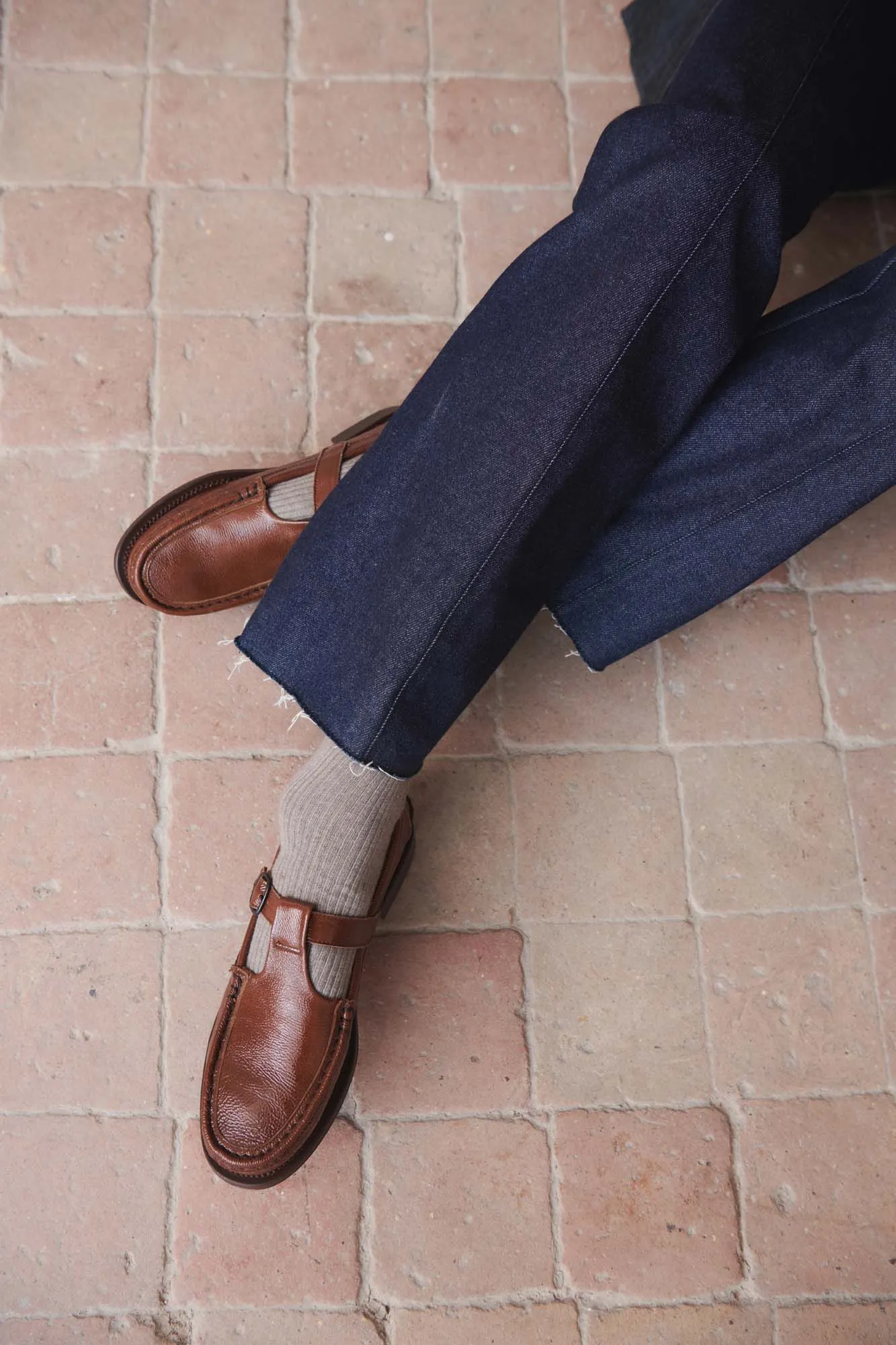 ALBER CRINKLED GLOSSY - T-bar Loafer sold by Hereu Studio product image thumbnail 2