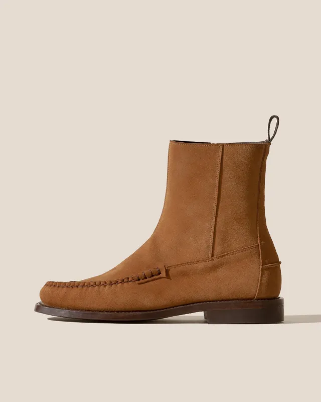 ANDREU SUEDE - Men's Low-calf Zipped Boot sold by Hereu Studio