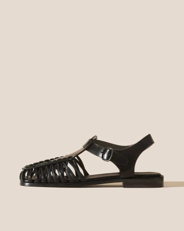 ALARO - Men's Square-Toe T-bar Sandal made by Hereu Studio