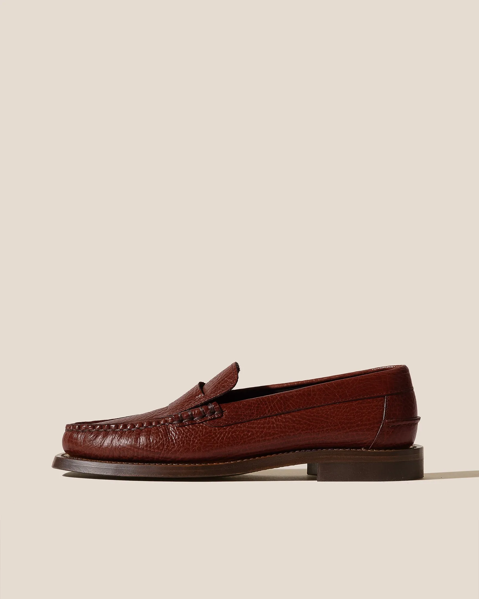 SINEU GRAINY - Interlaced-detail Slip-on Loafer sold by Hereu Studio