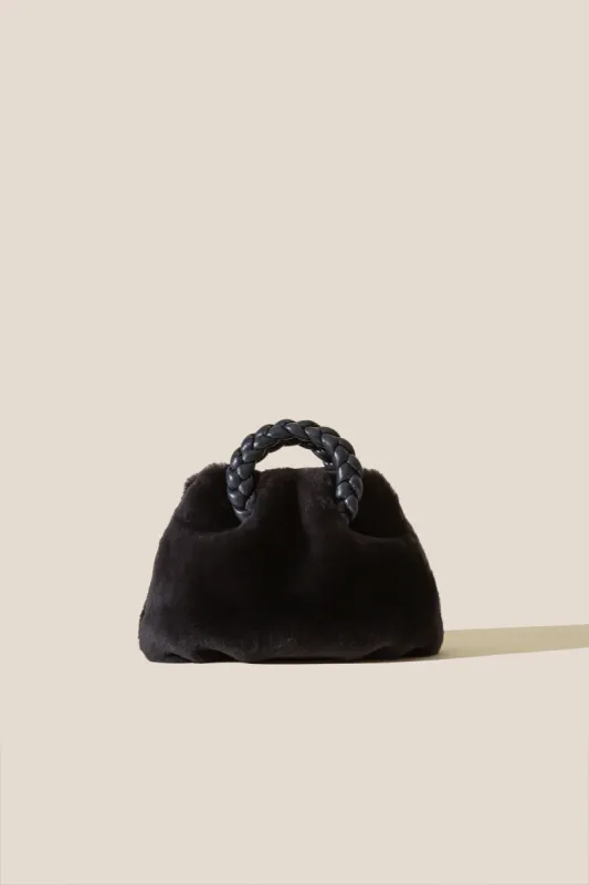 BOMBON SHEARLING - Plaited-handle Shearling Handbag sold by Hereu Studio