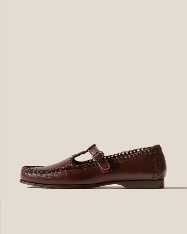 ALCOVER SUPPLE SHINY - Men's Braided Seams T-bar Loafer sold by Hereu Studio