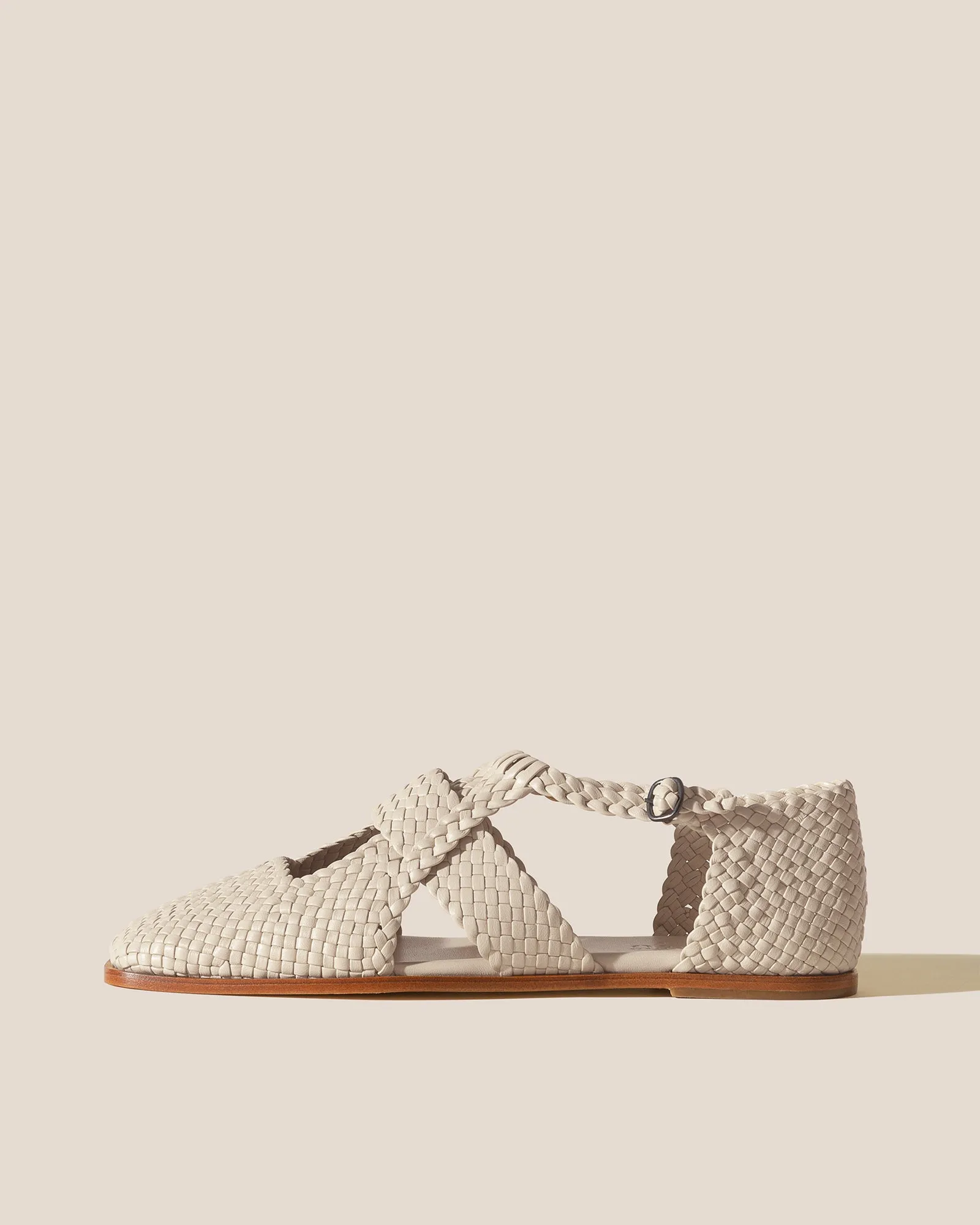 SERRA - Woven T-Bar Sandal sold by Hereu Studio