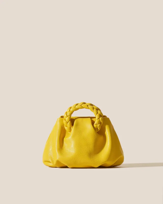 BOMBON SUPPLE SHINY - Plaited-handle Leather Handbag sold by Hereu Studio