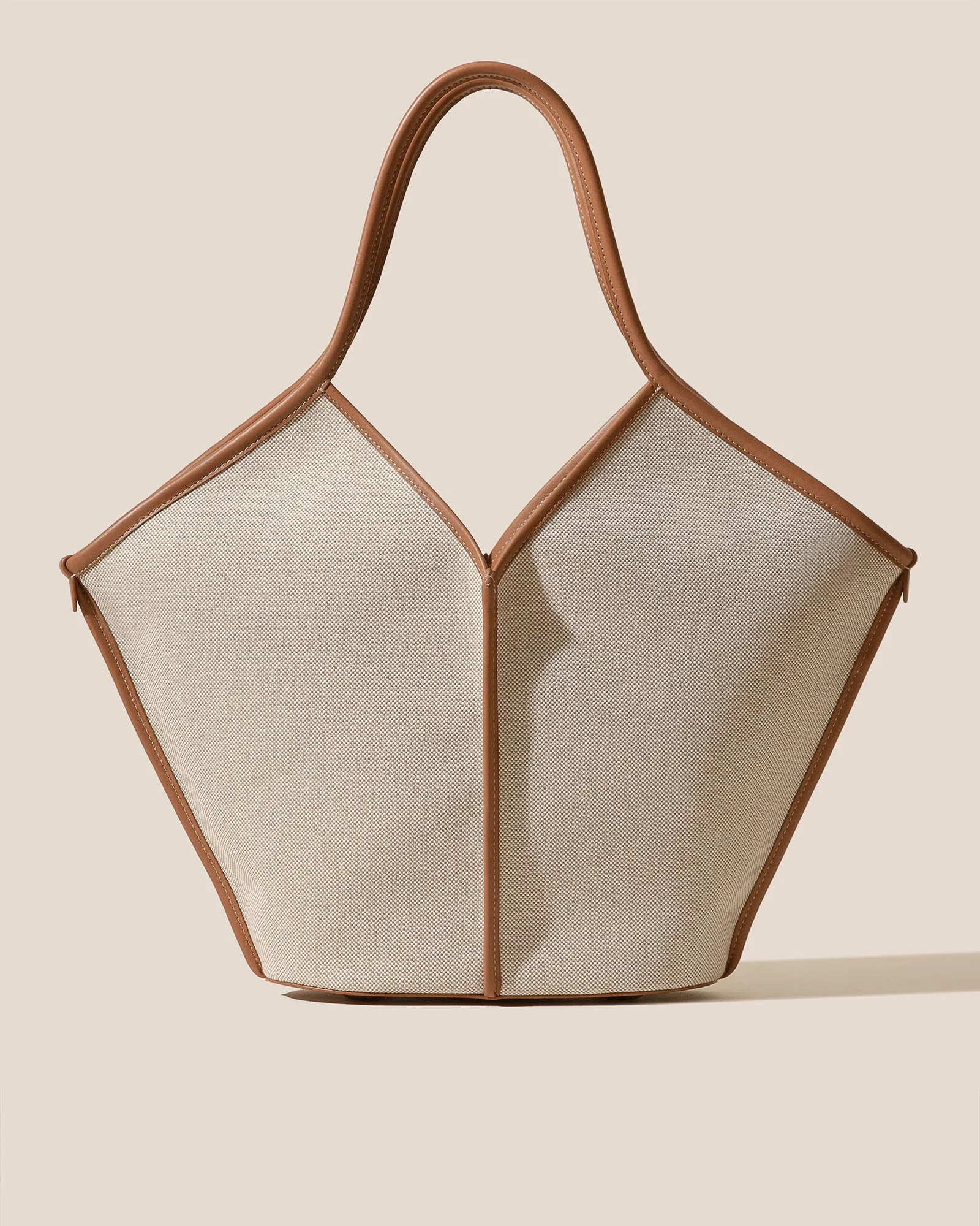 CALELLA FABRIC - Leather-trimmed Canvas Tote Bag sold by Hereu Studio