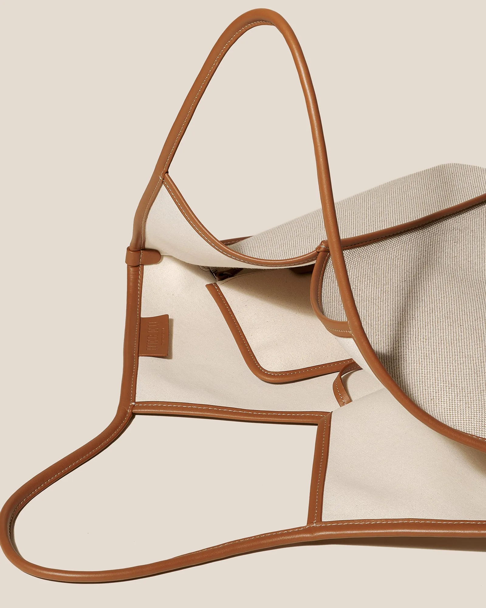 CALELLA FABRIC - Leather-trimmed Canvas Tote Bag sold by Hereu Studio product image thumbnail 3