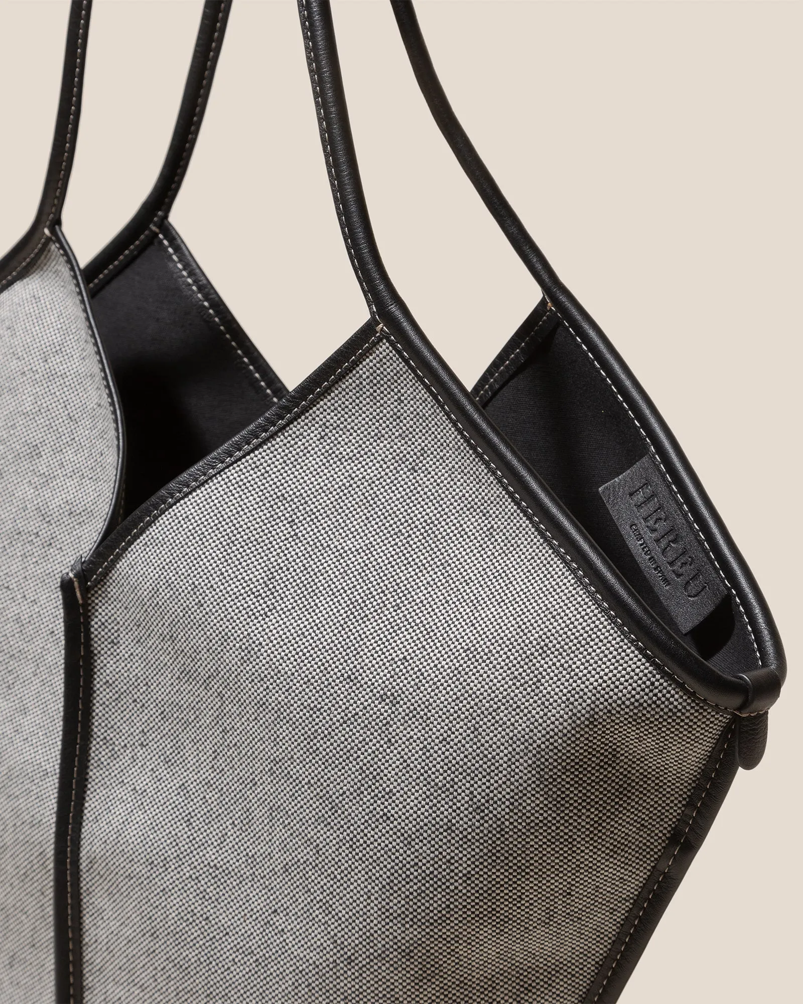 CALELLA FABRIC - Leather-trimmed Canvas Tote Bag sold by Hereu Studio product image thumbnail 2