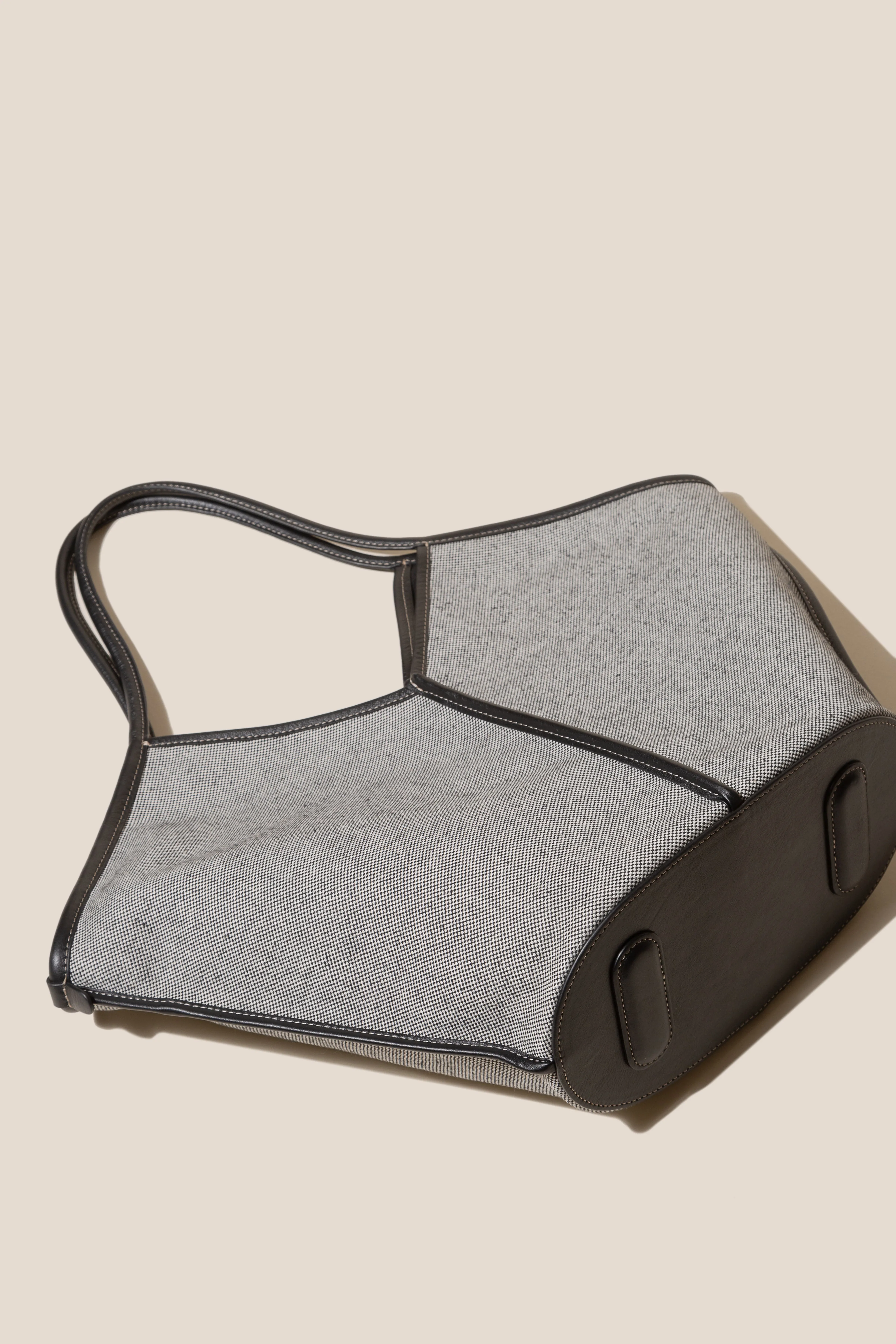 CALELLA FABRIC - Leather-trimmed Canvas Tote Bag sold by Hereu Studio product image thumbnail 4