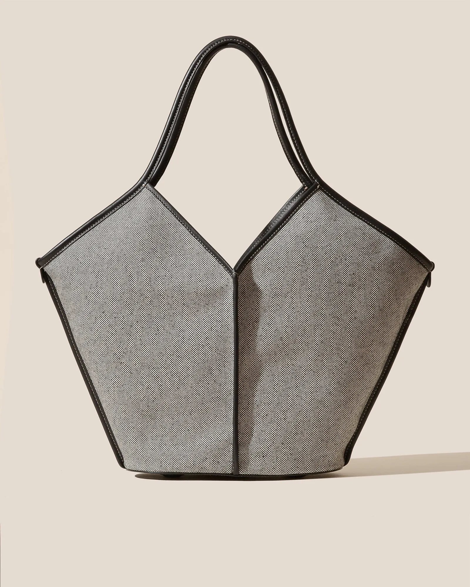 CALELLA FABRIC - Leather-trimmed Canvas Tote Bag sold by Hereu Studio