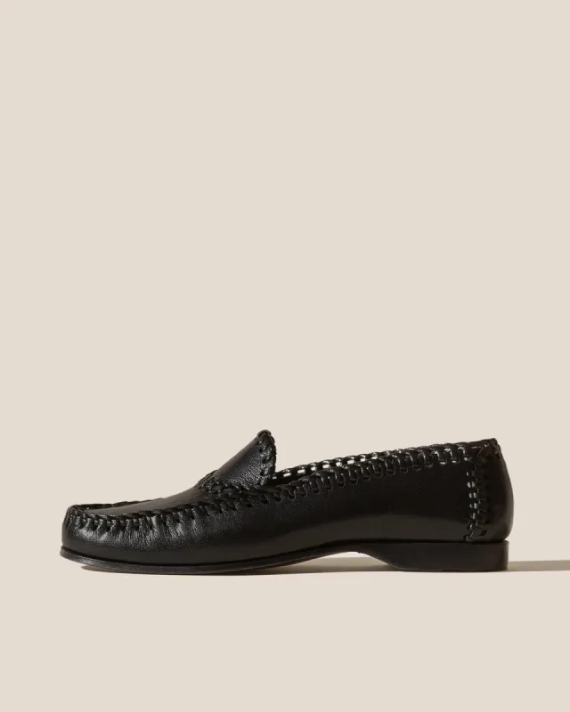 SASTRE SUPPLE SHINY - FOR ALL - Braided Seams Slip-on Loafer sold by Hereu Studio