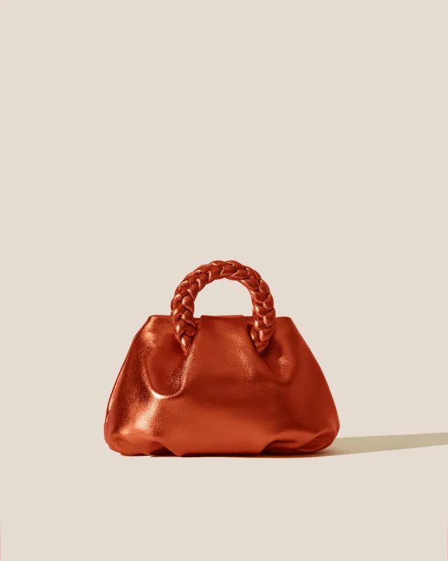 BOMBON METALLIC - Plaited-handle Leather Handbag sold by Hereu Studio