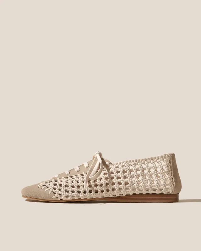 PORTIU - Woven Lace-up Shoe sold by Hereu Studio