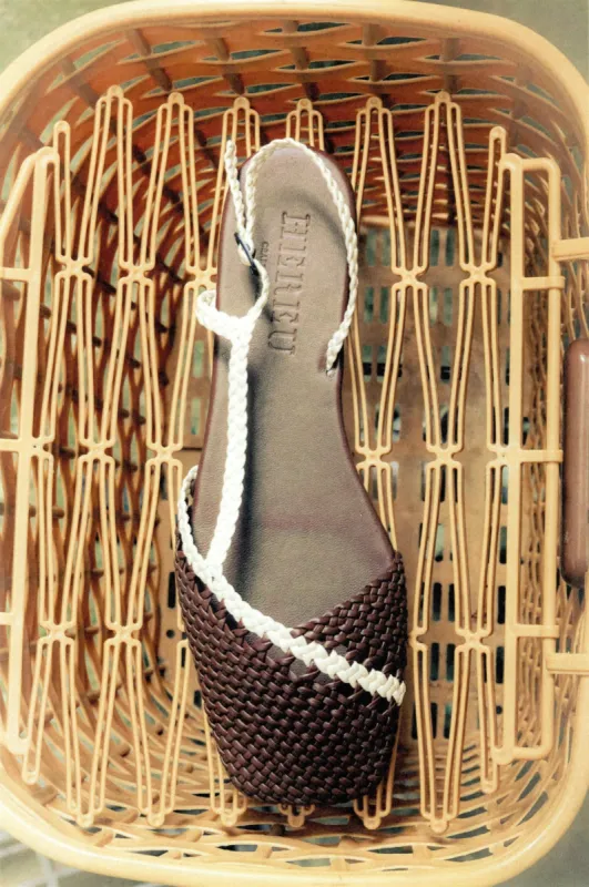 RONDAIA - Woven Asymmetrical Sandal sold by Hereu Studio