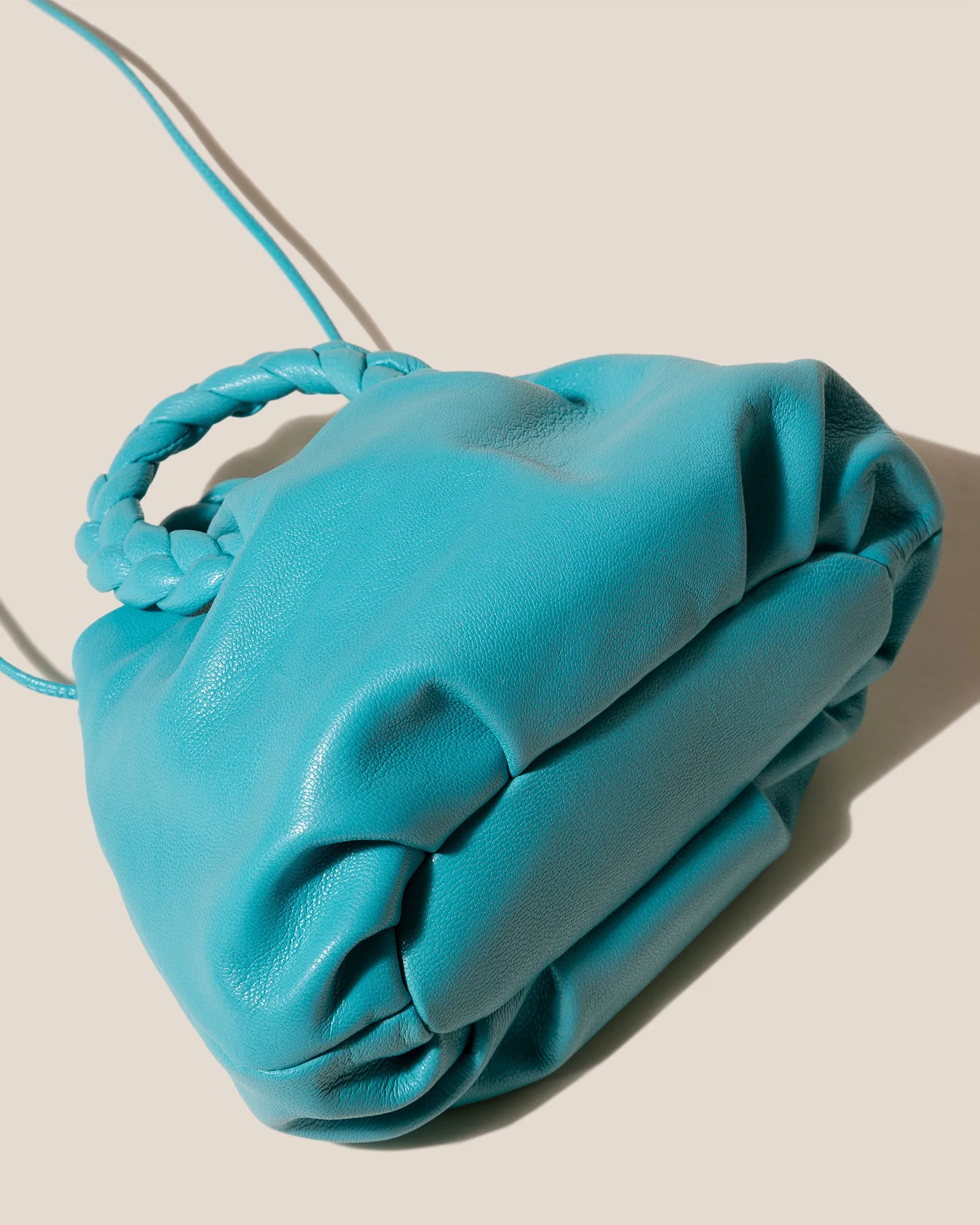 BOMBON SUPPLE SHINY - Plaited-handle Leather Handbag sold by Hereu Studio product image thumbnail 3