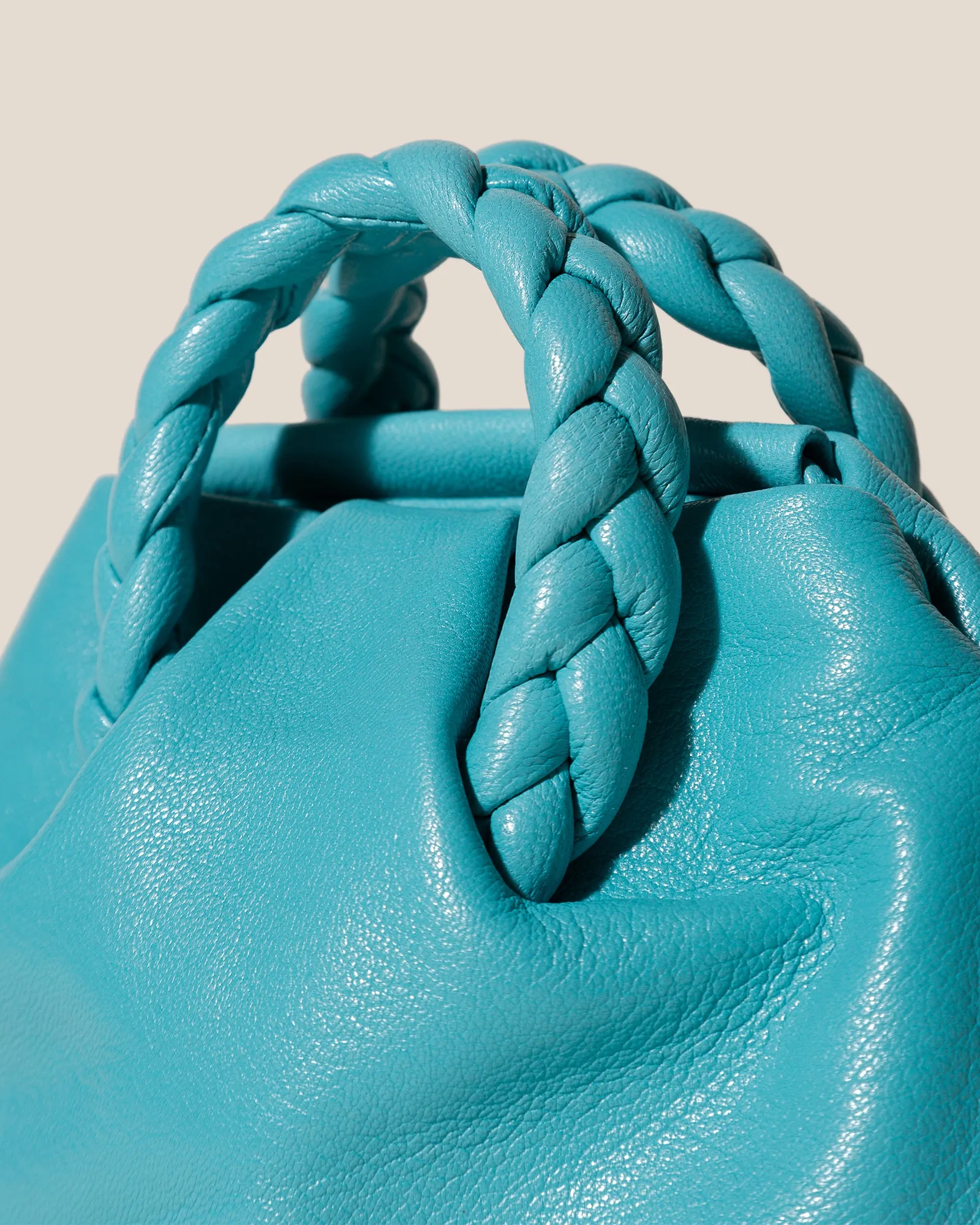 BOMBON SUPPLE SHINY - Plaited-handle Leather Handbag sold by Hereu Studio product image thumbnail 2