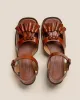 BOQUERIA HEELED - Open-Toe Tasseled Sandal sold by Hereu Studio