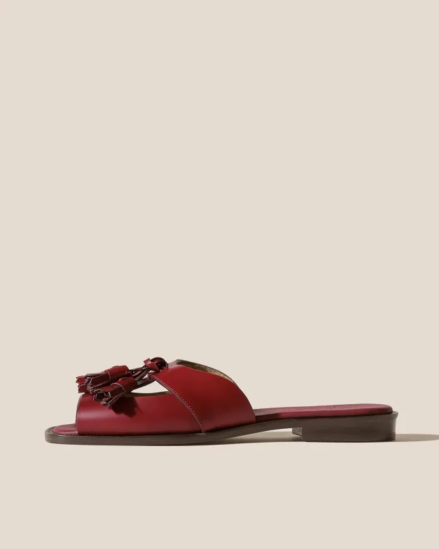 BOQUERIA SLIDE - Open-Toe Tasseled Slide made by Hereu Studio
