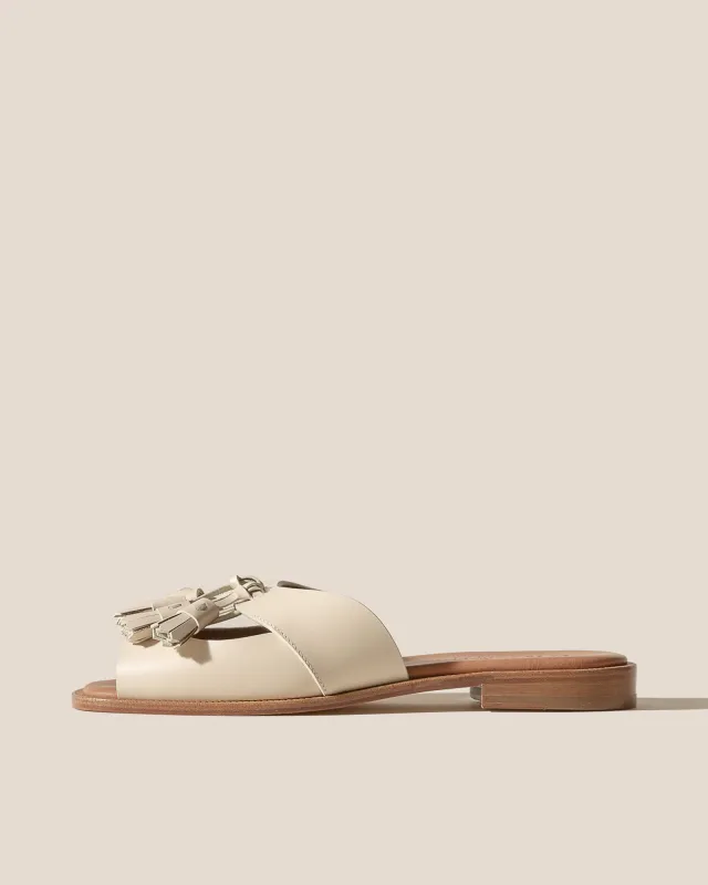 スペイン発♪HEREU☆ BOQUERIA SLIDE - Open-Toe Tasseled Slide BOQUERIA SLIDE - Open-Toe Tasseled Slide – Hereu Studio