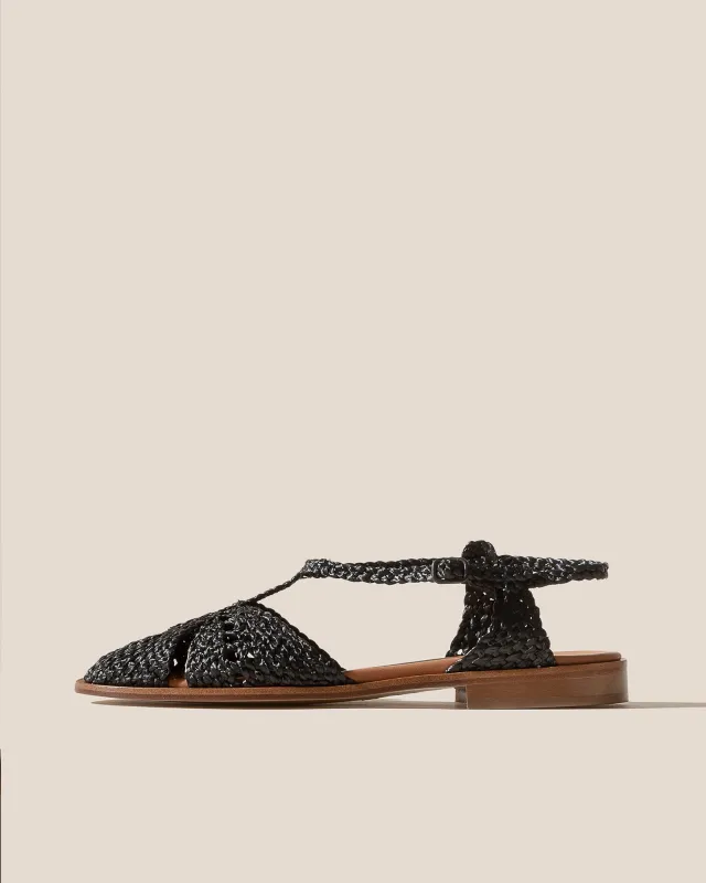SOROLLA - T-bar Raffia Sandal sold by Hereu Studio