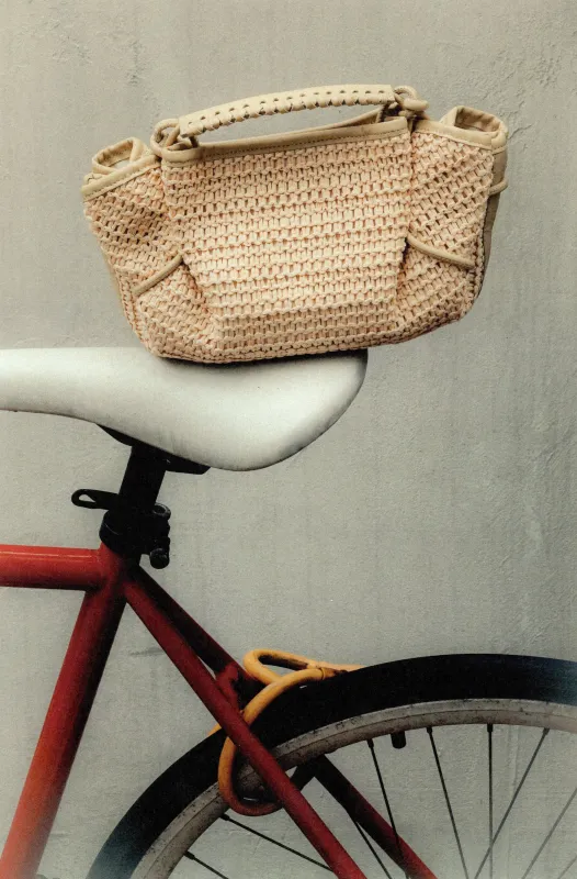 ARTA MINI RAFFIA - Pleated Crossbody Bag sold by Hereu Studio