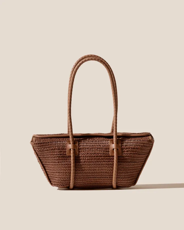 FORNA RAFFIA - Leather Framed Shoulder Bag sold by Hereu Studio