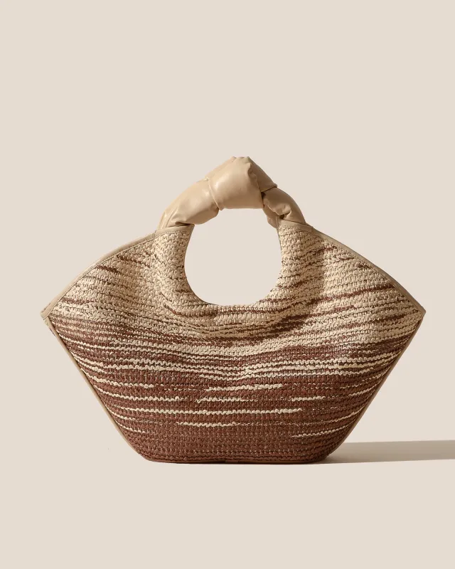 CASTELL RAFFIA OMBRE - Knotted-handle Tote Bag sold by Hereu Studio