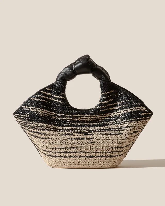 CASTELL RAFFIA OMBRE - Knotted-handle Tote Bag sold by Hereu Studio