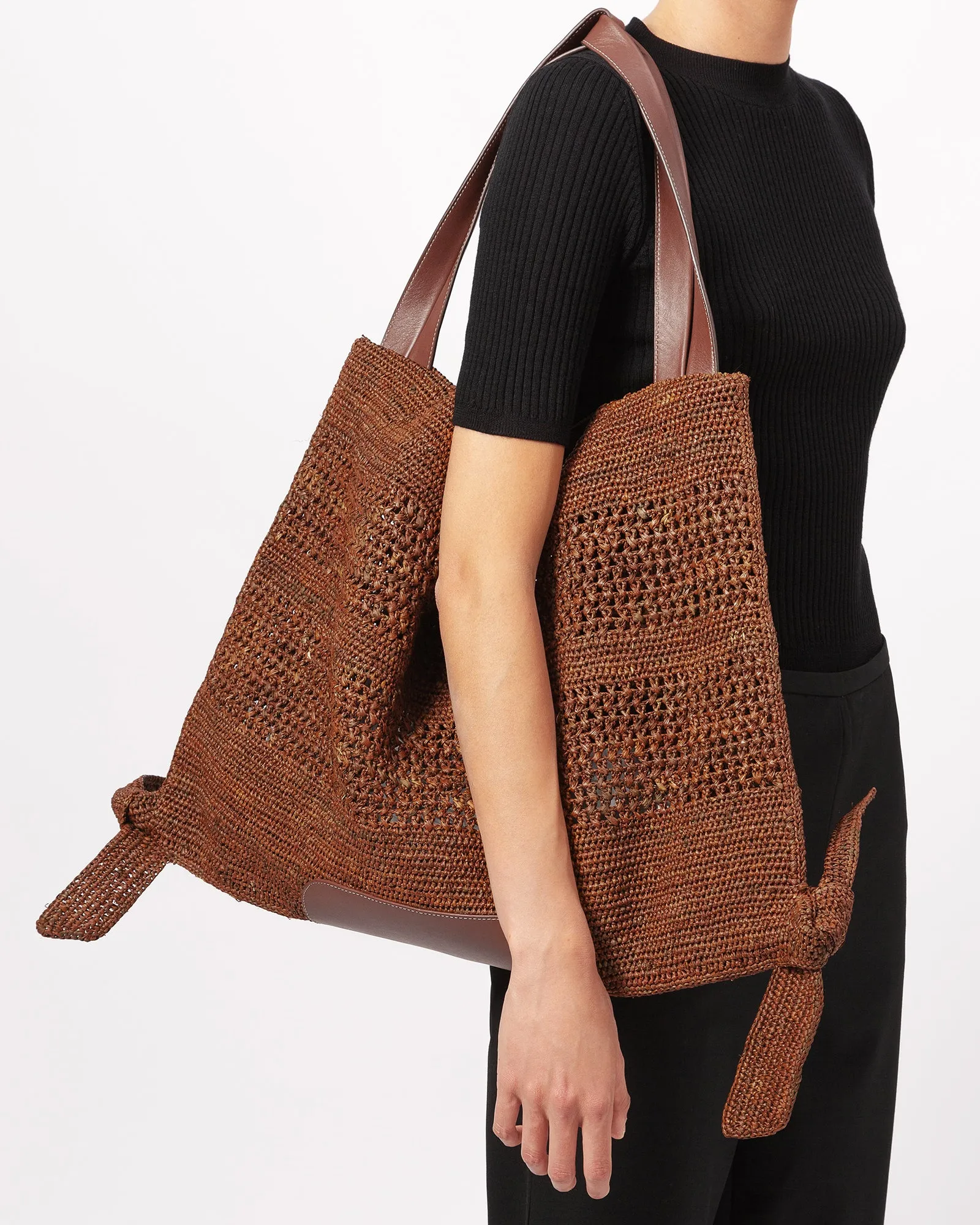CADOR - Slouchy Raffia Macrame Shoulder Bag sold by Hereu Studio product image thumbnail 5