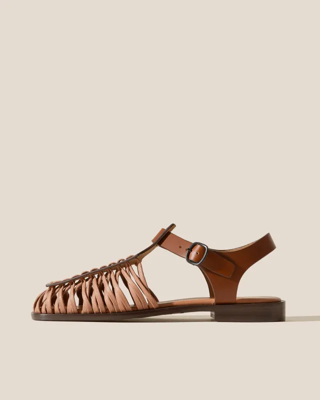 ALARO - Square-Toe T-bar Sandal sold by Hereu Studio
