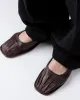 DANSA SUPPLE SHINY - Pleated-Toe Mary Jane Pump sold by Hereu Studio