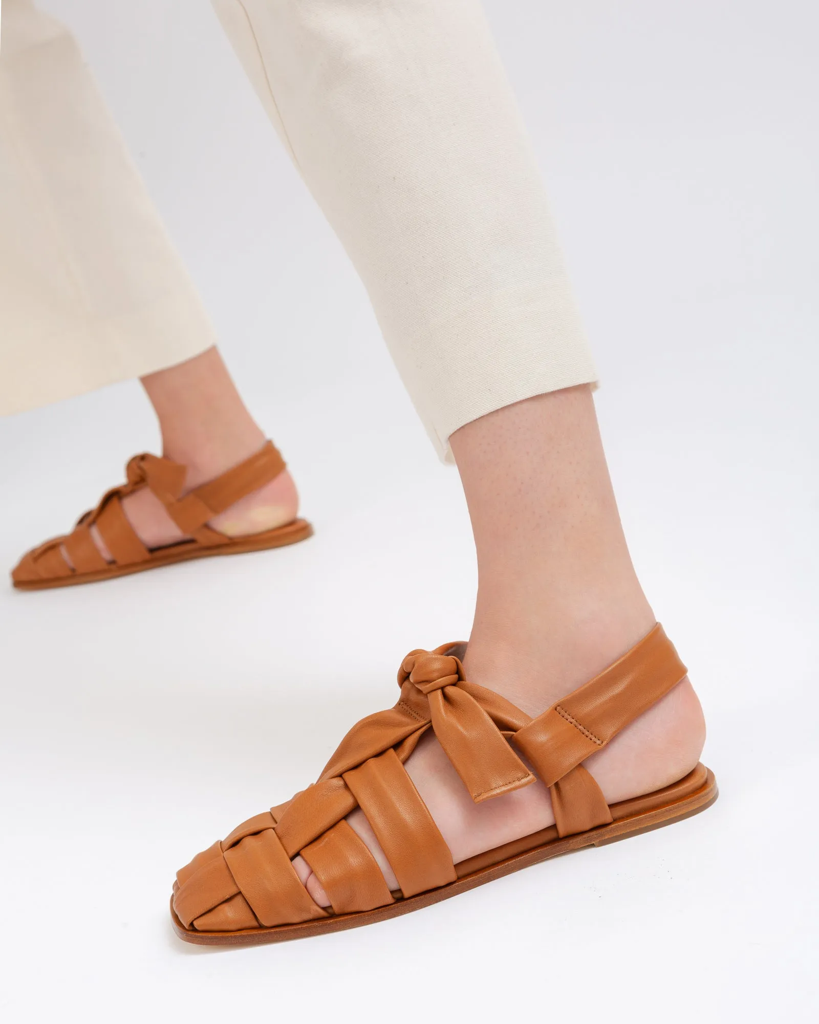 BENA - Interwoven Knotted T-bar Sandal sold by Hereu Studio product image thumbnail 5