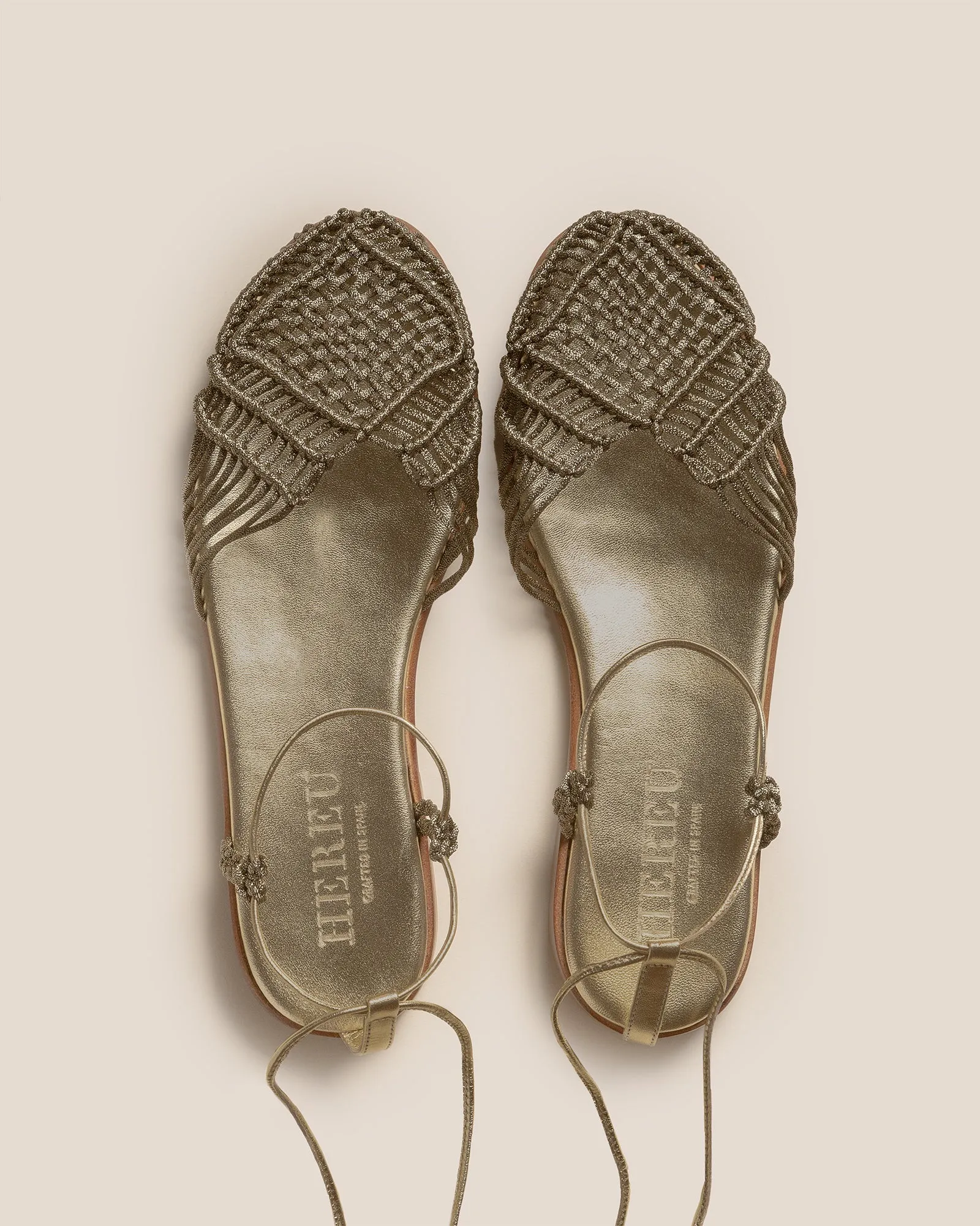 ALIGA METALLIC - Round-Toe Knotted Sandal sold by Hereu Studio product image thumbnail 2