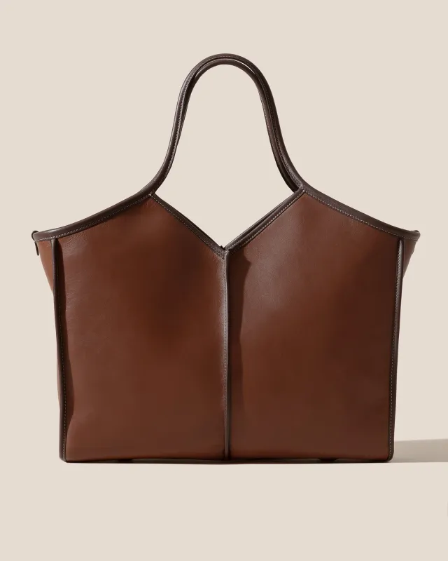 CALELLA SQUARED MEDIUM LEATHER - Leather-trimmed Tote Bag sold by Hereu Studio