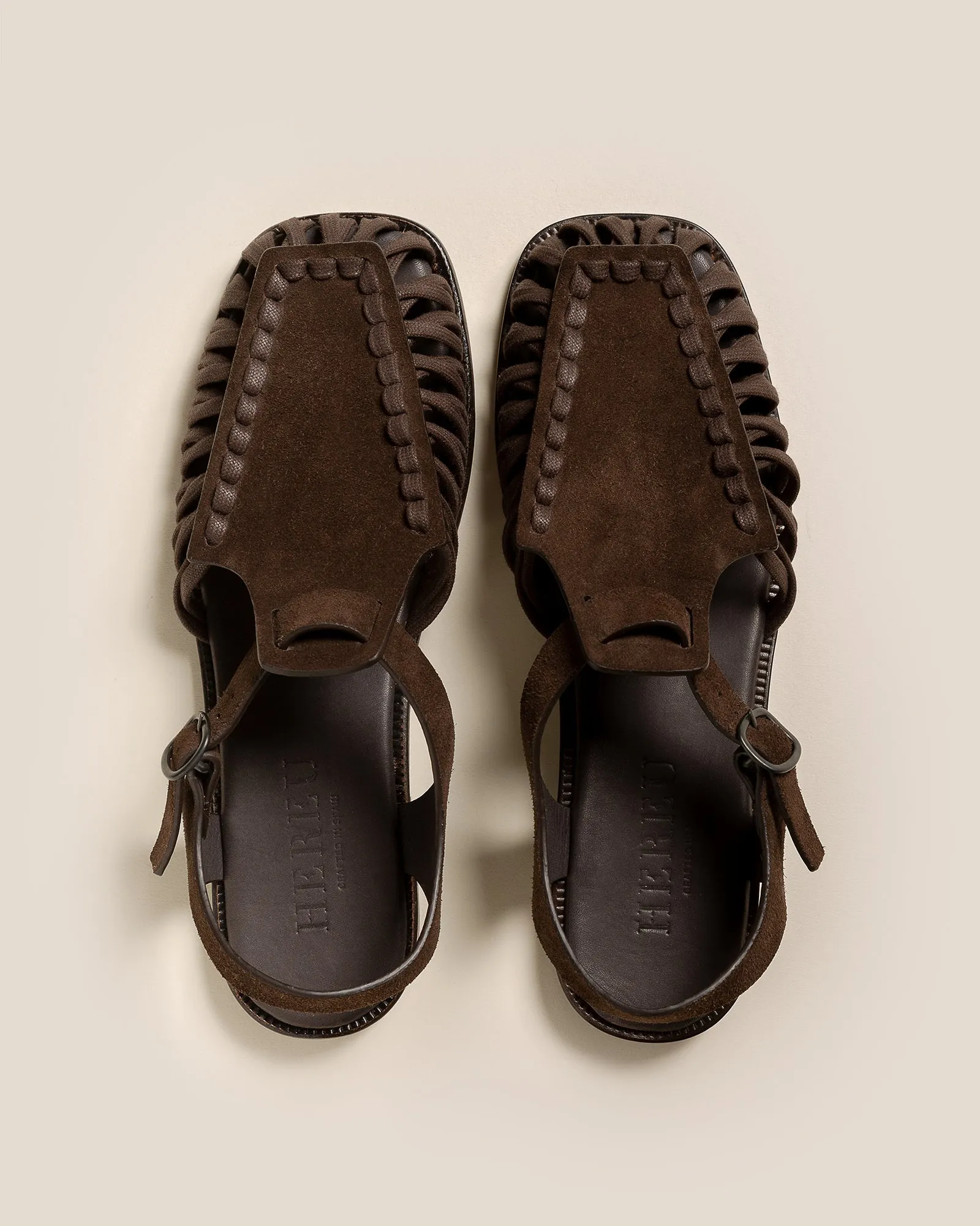 ALARO SUEDE - Men's Square-Toe T-bar Sandal sold by Hereu Studio product image thumbnail 2