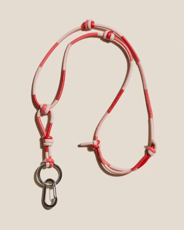 GERANI KEYCHAIN - Hand-Knotted Patchwork Keychain sold by Hereu Studio