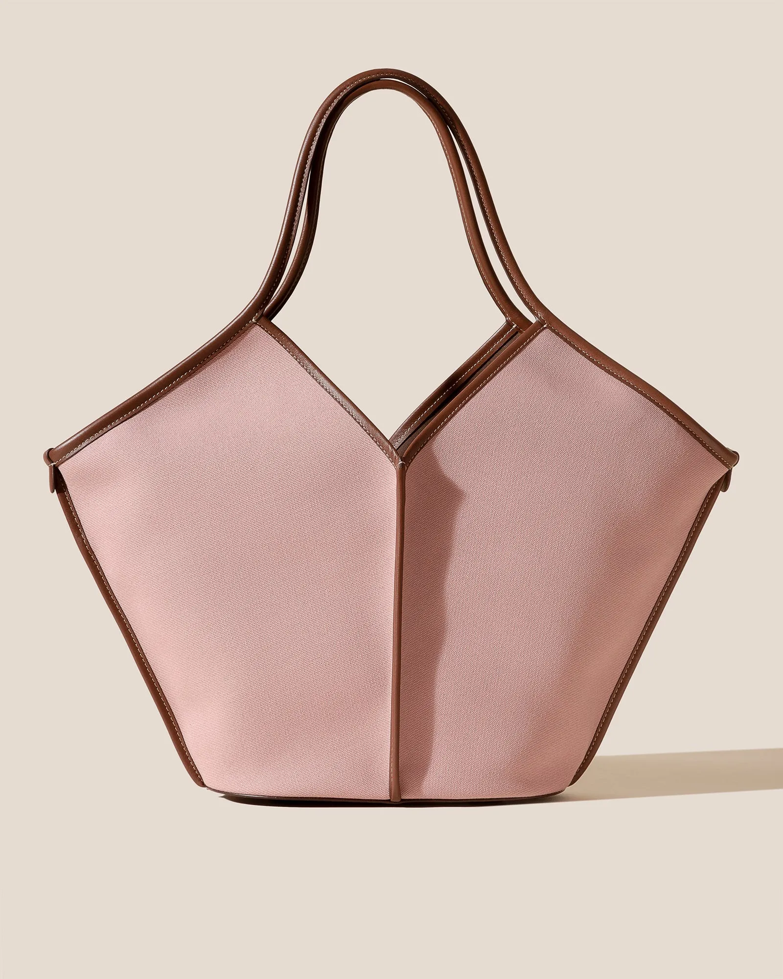 CALELLA - Leather-trimmed Organic Cotton Tote Bag sold by Hereu Studio