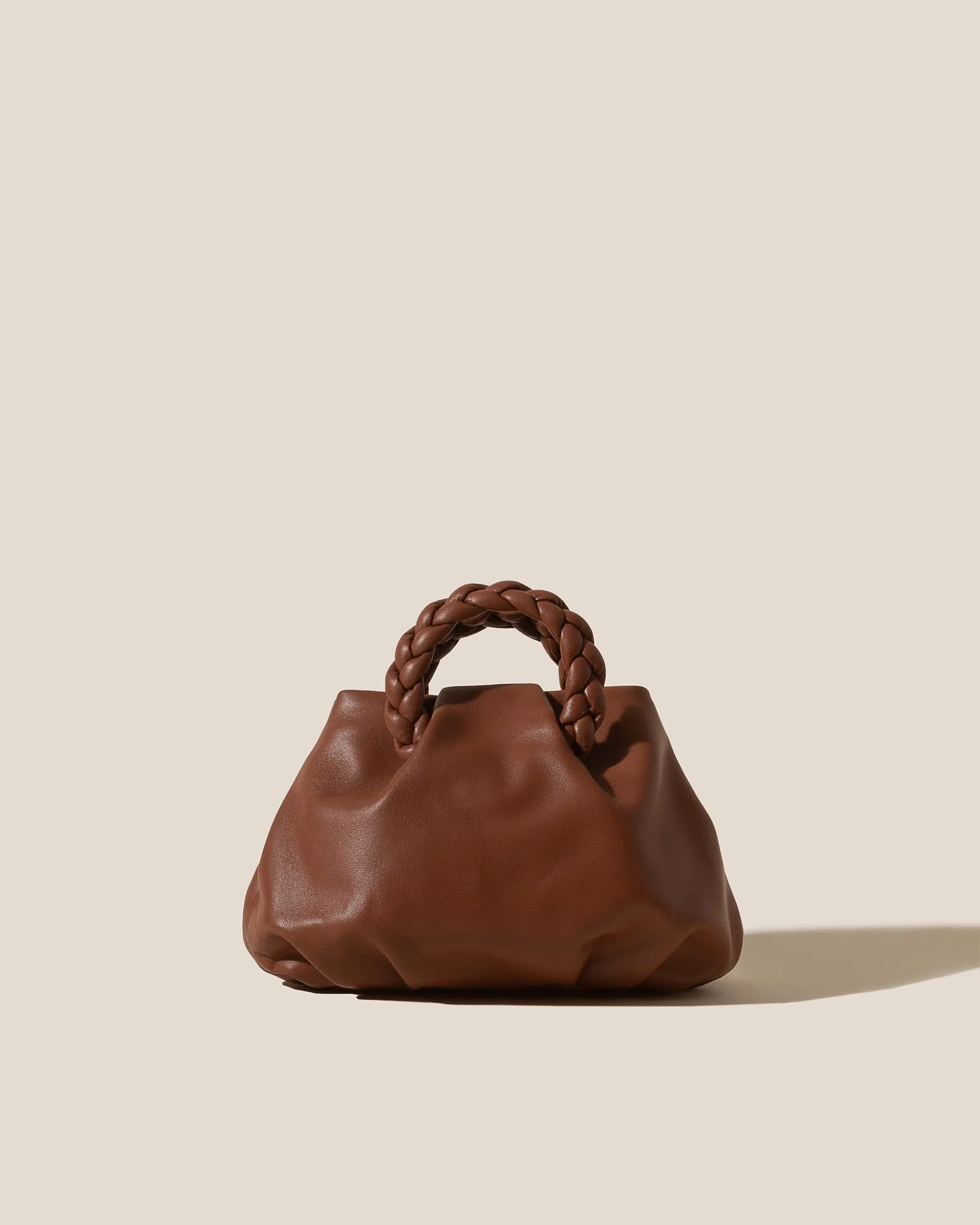 BOMBON - Plaited-handle Leather Handbag sold by Hereu Studio
