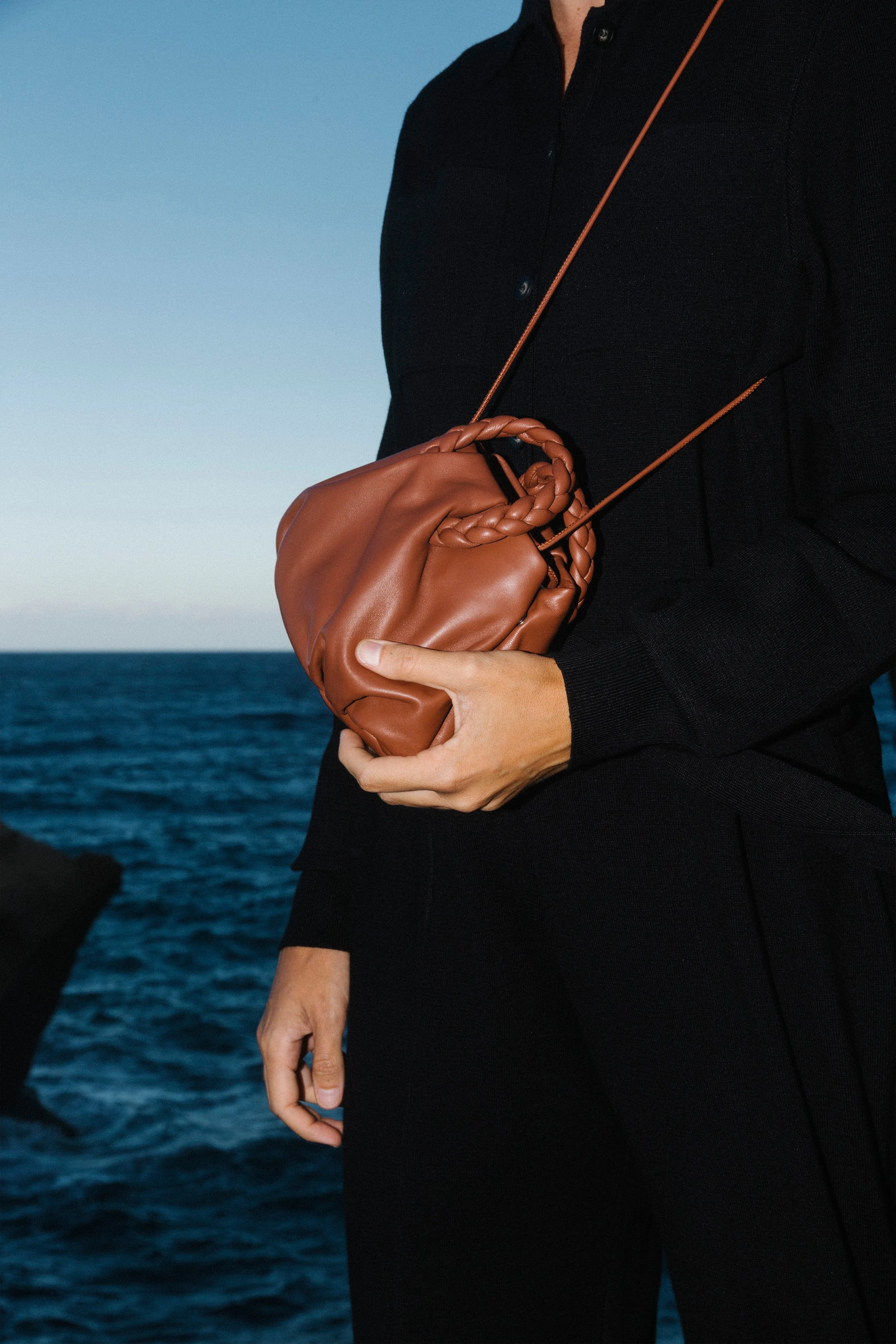 BOMBON - Plaited-handle Leather Handbag sold by Hereu Studio product image thumbnail 2