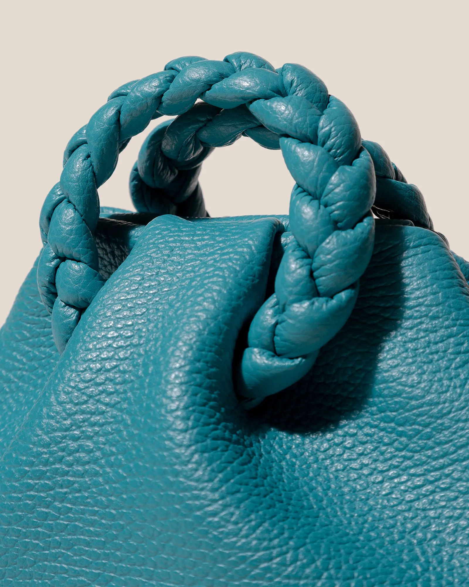 BOMBON GRAINY - Plaited-handle Leather Handbag sold by Hereu Studio product image thumbnail 2