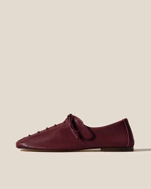 PLEGADA SHINY - Deconstructed Lace-up Shoe sold by Hereu Studio